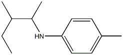4-methyl-N-(3-methylpentan-2-yl)aniline Struktur