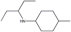 4-methyl-N-(pentan-3-yl)cyclohexan-1-amine Structure