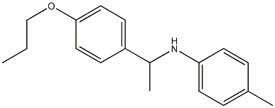 4-methyl-N-[1-(4-propoxyphenyl)ethyl]aniline,,结构式
