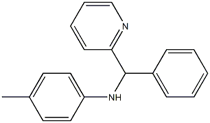 4-methyl-N-[phenyl(pyridin-2-yl)methyl]aniline,,结构式