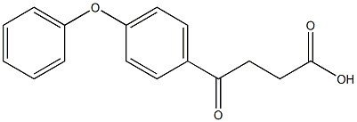 4-oxo-4-(4-phenoxyphenyl)butanoic acid 化学構造式