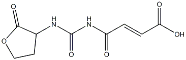 4-oxo-4-{[(2-oxooxolan-3-yl)carbamoyl]amino}but-2-enoic acid 结构式