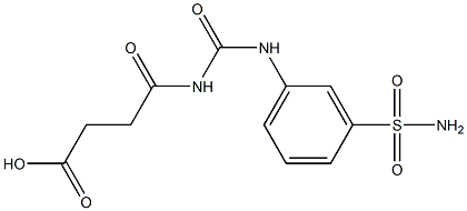 4-oxo-4-{[(3-sulfamoylphenyl)carbamoyl]amino}butanoic acid Structure