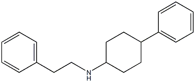 4-phenyl-N-(2-phenylethyl)cyclohexan-1-amine 化学構造式