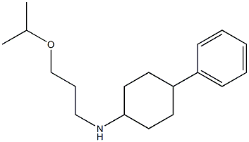 4-phenyl-N-[3-(propan-2-yloxy)propyl]cyclohexan-1-amine 化学構造式