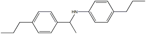 4-propyl-N-[1-(4-propylphenyl)ethyl]aniline,,结构式