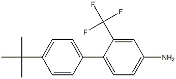 4'-tert-butyl-2-(trifluoromethyl)-1,1'-biphenyl-4-amine 结构式