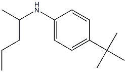 4-tert-butyl-N-(pentan-2-yl)aniline,,结构式