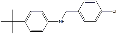 4-tert-butyl-N-[(4-chlorophenyl)methyl]aniline Structure