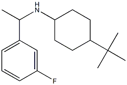 4-tert-butyl-N-[1-(3-fluorophenyl)ethyl]cyclohexan-1-amine,,结构式