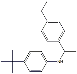 4-tert-butyl-N-[1-(4-ethylphenyl)ethyl]aniline Structure