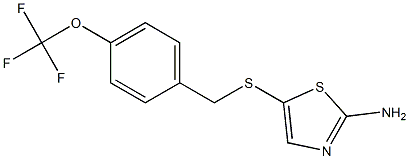  5-({[4-(trifluoromethoxy)phenyl]methyl}sulfanyl)-1,3-thiazol-2-amine