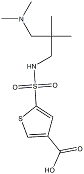  5-({2-[(dimethylamino)methyl]-2-methylpropyl}sulfamoyl)thiophene-3-carboxylic acid