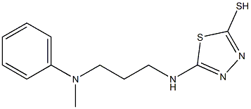 5-({3-[methyl(phenyl)amino]propyl}amino)-1,3,4-thiadiazole-2-thiol|