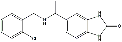 5-(1-{[(2-chlorophenyl)methyl]amino}ethyl)-2,3-dihydro-1H-1,3-benzodiazol-2-one 结构式
