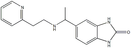 5-(1-{[2-(pyridin-2-yl)ethyl]amino}ethyl)-2,3-dihydro-1H-1,3-benzodiazol-2-one Structure