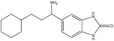 5-(1-amino-3-cyclohexylpropyl)-2,3-dihydro-1H-1,3-benzodiazol-2-one Structure