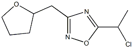 5-(1-chloroethyl)-3-(oxolan-2-ylmethyl)-1,2,4-oxadiazole,,结构式