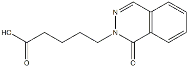 5-(1-oxo-1,2-dihydrophthalazin-2-yl)pentanoic acid Struktur