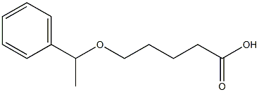 5-(1-phenylethoxy)pentanoic acid 化学構造式