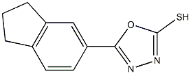 5-(2,3-dihydro-1H-inden-5-yl)-1,3,4-oxadiazole-2-thiol Structure