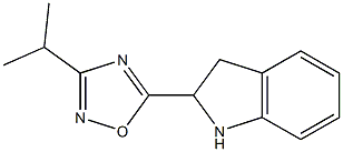 5-(2,3-dihydro-1H-indol-2-yl)-3-(propan-2-yl)-1,2,4-oxadiazole Structure