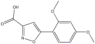 5-(2,4-dimethoxyphenyl)isoxazole-3-carboxylic acid Structure