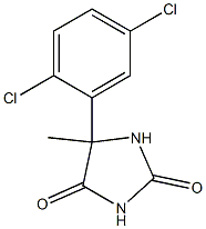 5-(2,5-dichlorophenyl)-5-methylimidazolidine-2,4-dione Struktur