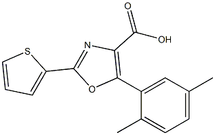 5-(2,5-dimethylphenyl)-2-(thiophen-2-yl)-1,3-oxazole-4-carboxylic acid
