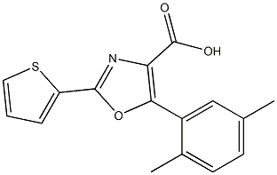 5-(2,5-dimethylphenyl)-2-(thiophen-2-yl)-1,3-oxazole-4-carboxylic acid|