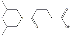 5-(2,6-dimethylmorpholin-4-yl)-5-oxopentanoic acid Structure