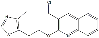 5-(2-{[3-(chloromethyl)quinolin-2-yl]oxy}ethyl)-4-methyl-1,3-thiazole