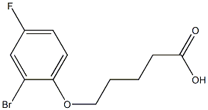 5-(2-bromo-4-fluorophenoxy)pentanoic acid Struktur