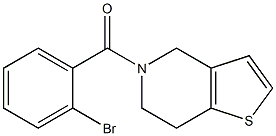 5-(2-bromobenzoyl)-4,5,6,7-tetrahydrothieno[3,2-c]pyridine,,结构式