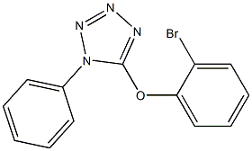 5-(2-bromophenoxy)-1-phenyl-1H-tetrazole Struktur