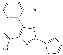 5-(2-bromophenyl)-2-(thiophen-2-yl)-1,3-oxazole-4-carboxylic acid|