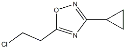 5-(2-chloroethyl)-3-cyclopropyl-1,2,4-oxadiazole Struktur