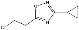 5-(2-chloroethyl)-3-cyclopropyl-1,2,4-oxadiazole Structure