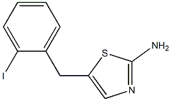 5-(2-iodobenzyl)-1,3-thiazol-2-amine Struktur