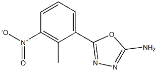 5-(2-methyl-3-nitrophenyl)-1,3,4-oxadiazol-2-amine Structure