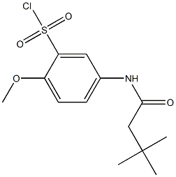  5-(3,3-dimethylbutanamido)-2-methoxybenzene-1-sulfonyl chloride