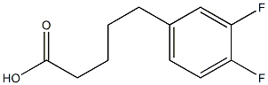 5-(3,4-difluorophenyl)pentanoic acid,,结构式