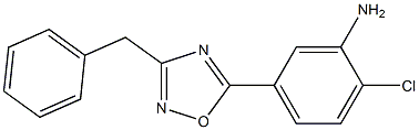 5-(3-benzyl-1,2,4-oxadiazol-5-yl)-2-chloroaniline,,结构式