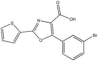 5-(3-bromophenyl)-2-(thiophen-2-yl)-1,3-oxazole-4-carboxylic acid