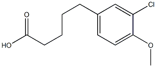 5-(3-chloro-4-methoxyphenyl)pentanoic acid Structure