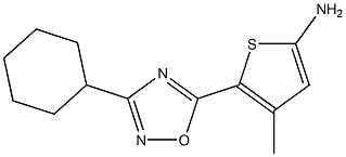 5-(3-cyclohexyl-1,2,4-oxadiazol-5-yl)-4-methylthiophen-2-amine