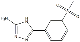 5-(3-methanesulfonylphenyl)-4H-1,2,4-triazol-3-amine 化学構造式