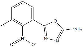 5-(3-methyl-2-nitrophenyl)-1,3,4-oxadiazol-2-amine 结构式