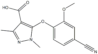 5-(4-cyano-2-methoxyphenoxy)-1,3-dimethyl-1H-pyrazole-4-carboxylic acid