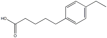 5-(4-ethylphenyl)pentanoic acid,,结构式